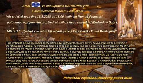 Pozvánka na kost Harmonia vini březen dne 16.3.2023 od 18.00 hodin